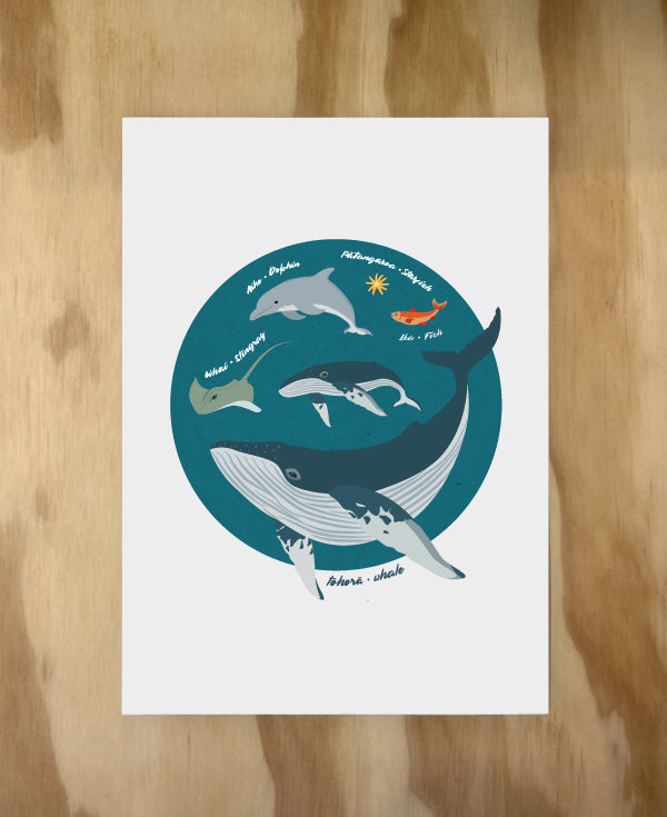 Te reo maori tamariki art print