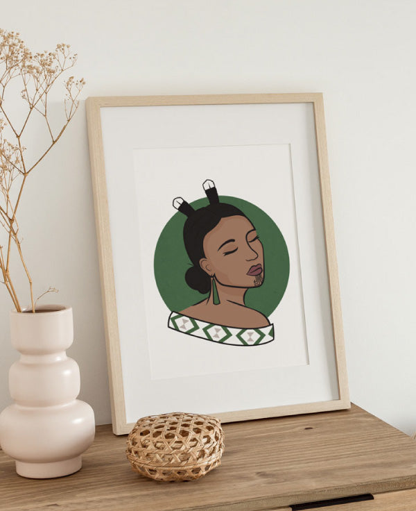 Mana Wahine Art Print