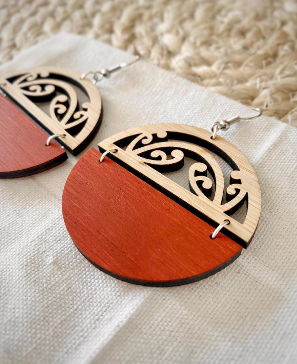 Mangopare pattern maori earring