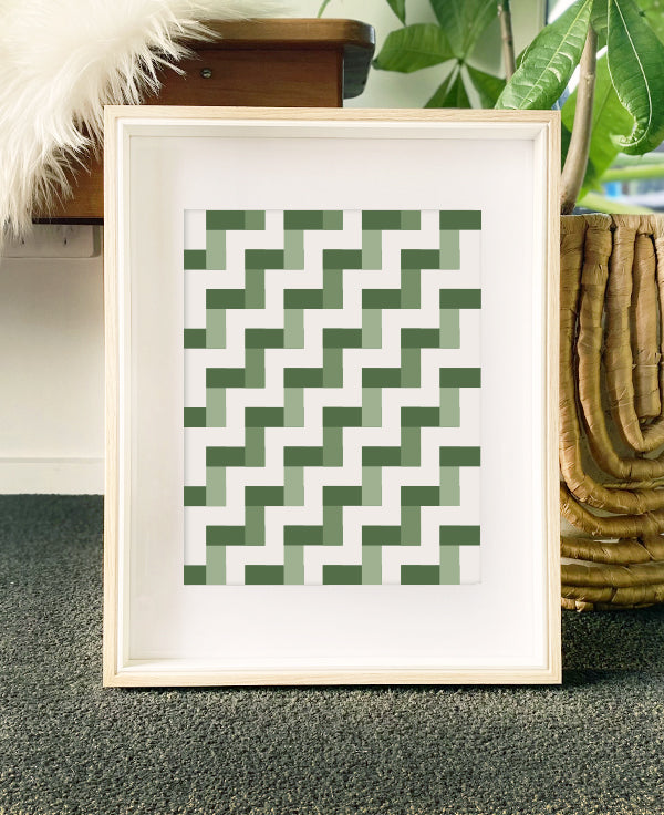 Poutama maori art print