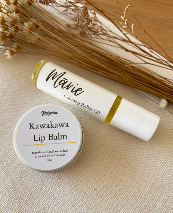 Marie Calming Roller + Lip Balm Bundle