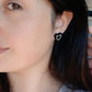 Manawa maori heart studs