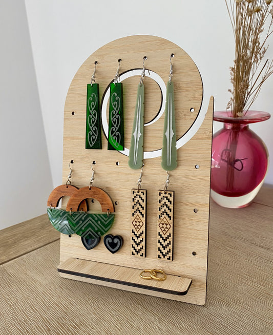 Small Earring Stand - Koru